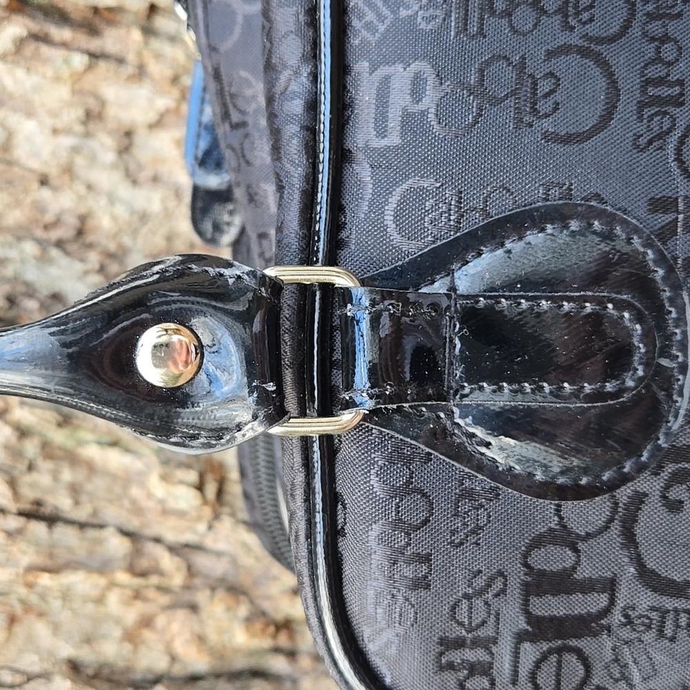 CABOODLES Black Embossed Ladies Cosmetic Bag. Like New! - Picture 5 of 16